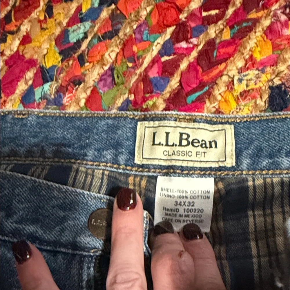 LL. BEAN fleece lined jeans
